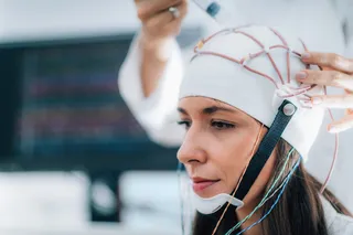 Monitoring brain waves Monitoring brain waves