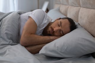 Person who is sleeping and dreaming