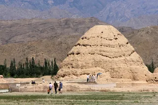 Western Xia tombs at the foot of Helan Mountains Western Xia tombs at the foot of Helan Mountains