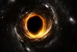How far is the closest black hole - image of a black hole that is 1600 light-years away 