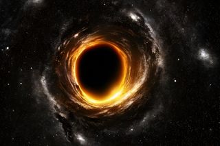 How far is the closest black hole - image of a black hole that is 1600 light-years away How far is the closest black hole - image of a black hole that is 1600 light-years away