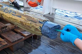 mud fats being extracted mud fats being extracted