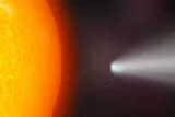comet approaching the sun 