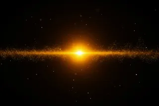 Illustration of where the center of universe could be, with a bright light in space