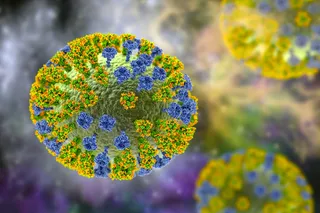 Influenza strain H3N2 illustration 