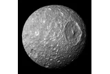 Saturn's moon Mimas, which could sustain a liquid ocean beneath an icy shell