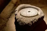 ancient millstone used for grain grinding 