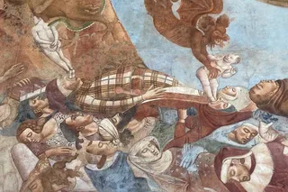 Fresco Trionfo della Morte (Triumph of Death) at the Camposanto Monumentale in Pisa