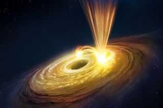 massive ejection from a supermassive black hole 