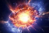 Artist depiction of a supernova. 