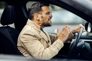 driver swearing at other cars 