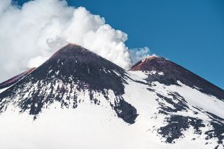 Mount Etna active volcano in Italy Mount Etna active volcano in Italy