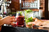 two mocktails at a bar