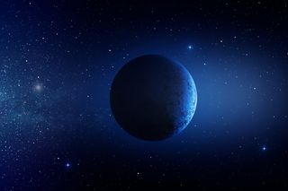 a blueish rogue planet