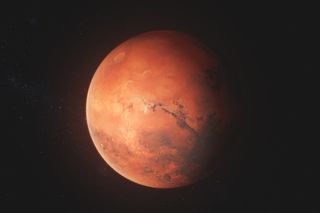 Mars, the Red Planet, in space