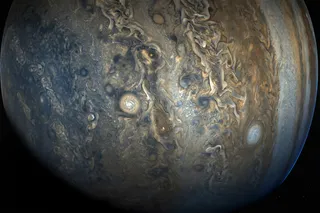 Close up of the planet Jupiter