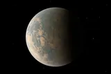 cold exoplanet in space 
