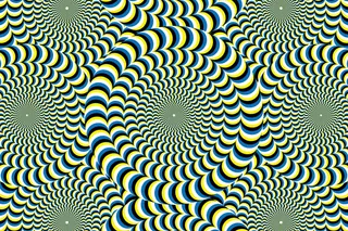 optical illusion that looks like moving snakes 