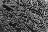 gray stone Aztec calendar 