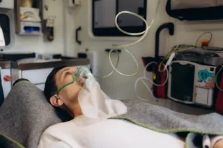 A woman suffers from respiratory infection, possibly increasing her chances of lung cancer