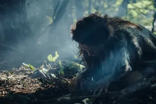 A neanderthal, possibly pregnant and suffering from preeclampsia. 