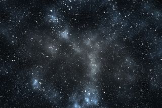 glowing light of distant galaxies 