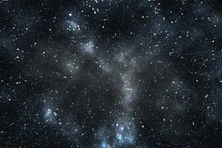 glowing light of distant galaxies 
