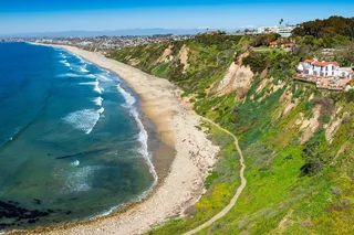 Aerial view of Torrance Beach