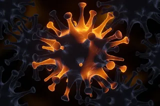 3D rendering of the Cicada COVID-19 variant BA.3.2. 