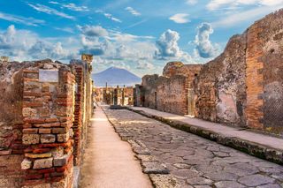 Ruined street of Pompeii