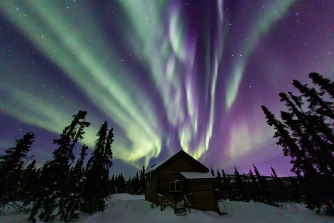 Northern lights in Fairbanks, Alaska