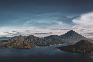 Aerial photo of the Tidore Maitara Islands, not associated with the study