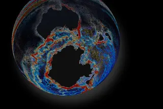 Illustration of the Antarctic Circumpolar Current that began to form around 34 million years ago