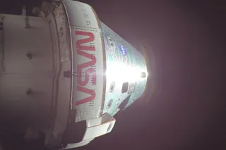 NASA orion spacecraft on its way back to Earth on Artemis II mission