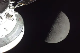 NASA Artemis orion and the moon