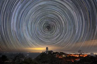 The Dark Energy Spectroscopic Instrument (DESI) star trails