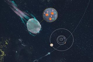 Illustration of origins of comet 3I/ATLAS