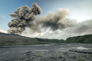 Ash from Dukono Volcano 