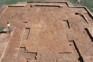 foundation of brick chapel