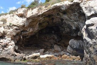 Los Aviones Cave in Spain on a sunny day 