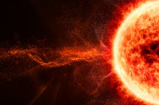 a large solar flare