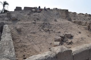 Room A2 in Complex N1 where the remains of the individuals were buried before excavations