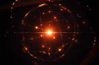 Atom that represents helium
