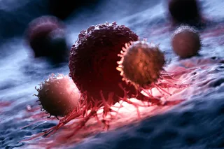 Illustration of cancer cell growth