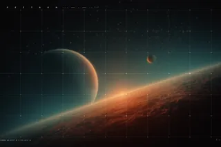 hologram of a distant planet