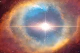 bright and colorful supernova in space