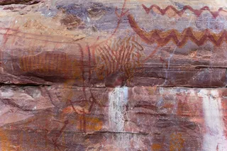 Ancient cave art 