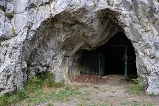 cave entrance in Belgium 