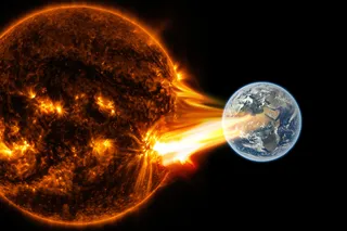 Bright solar flare coming to Earth 