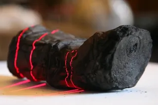 Herculaneum scroll from the Vesuvius eruption